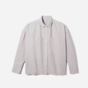 Everlane Boxy Oxford - Lavender Gingham